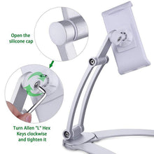 Load image into Gallery viewer, Desktop & Wall Pull-Up Lazy Bracket - Kitchen Tablet Metal Stand Mount Fit For 5-10.5 inch Width Smartphones