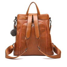 Load image into Gallery viewer, PREMIUM™ Premium Leather Three Way Anti-Thief Women's Backpack
